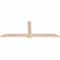 Ekena Millwork Eugene Smooth Timber Gable Bracket, Douglas Fir, 60"W x 22"H x 1 1/2"D x 3 1/2"F, 9/12 Pitch GBW060X22X0204EUG00SDF - alternate 3